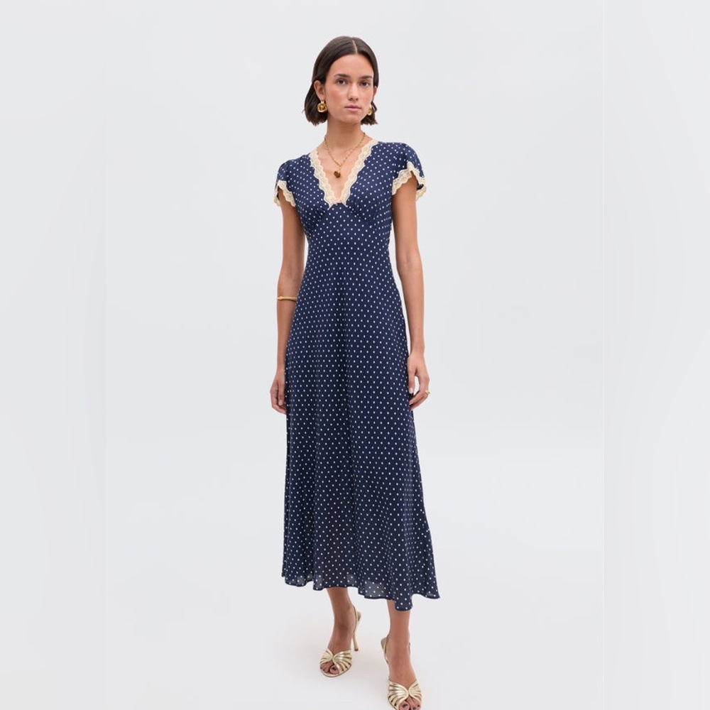 RIXO Clarice Midi Dress - NWT